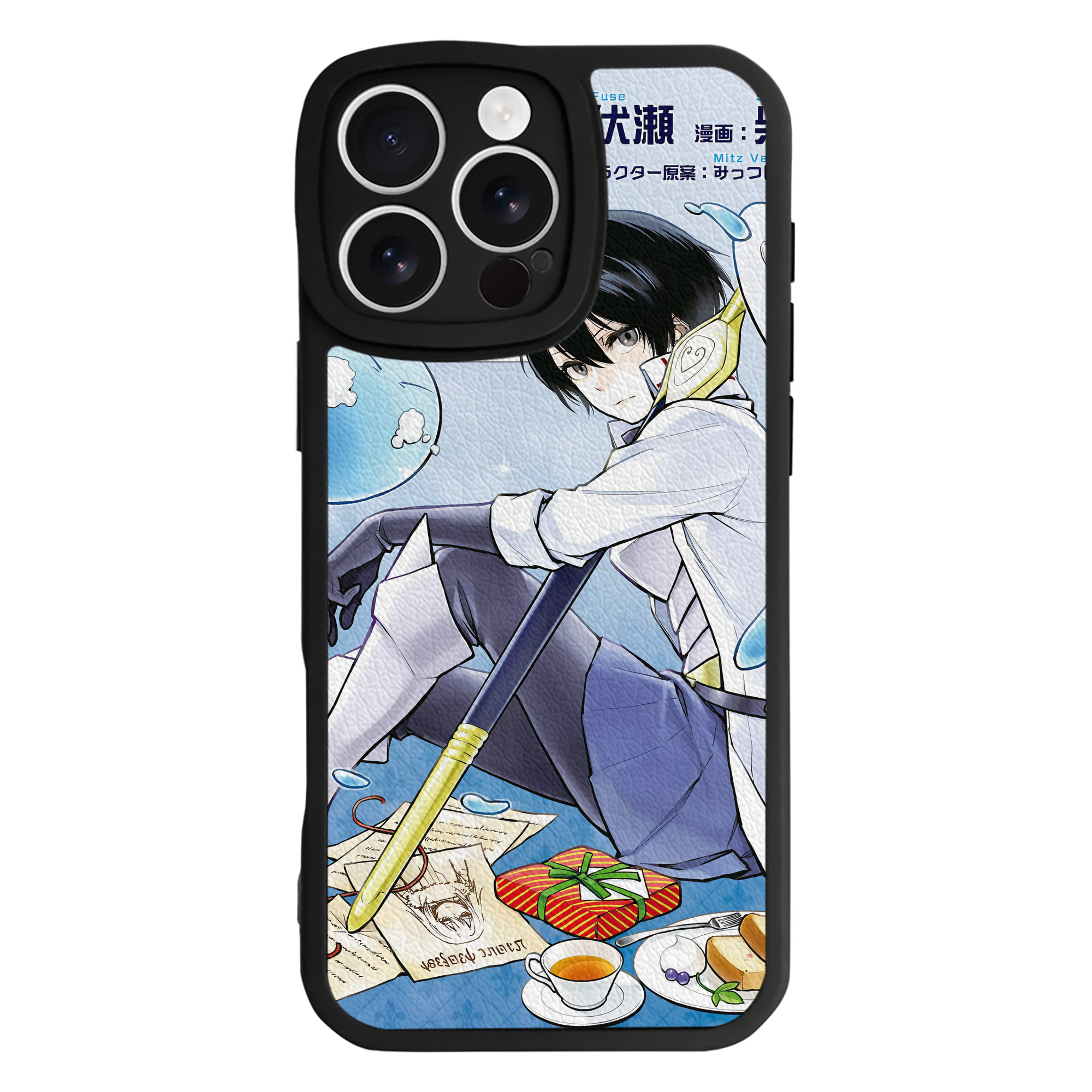 （画像用） 転スラ Regarding Reincarnated to Slime 【iPhone 16シリーズ対応】シリコンスマホケース（レザー調） 材質：シリコン